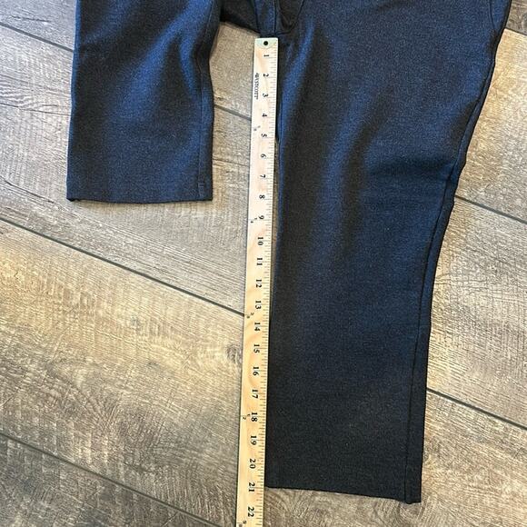 Betabrand Crop Dress Yoga Charcoal Gray Stretch Workwear Pant Size XL - Picture 8 of 8